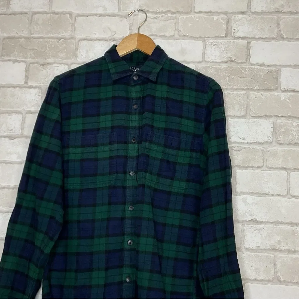 J. Crew Checkered Plaid Flannel Size S
